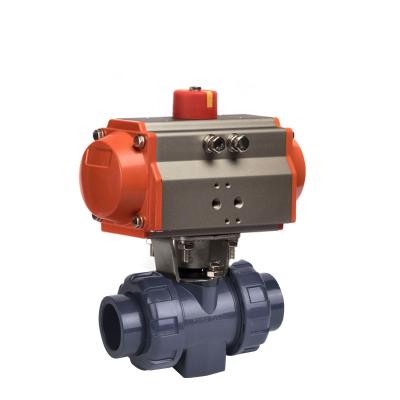 China Genuine General Good Price 2 Way UPVC Plastic Ball Valve Water Control Valve Union Connection for sale