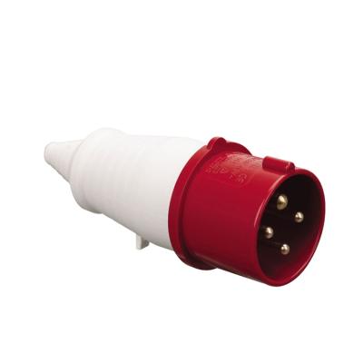 China Industrial ieccee Male Industrial Plug With Cable Protection 16A 30A 32A 5Poles IP44 CCC CE for sale