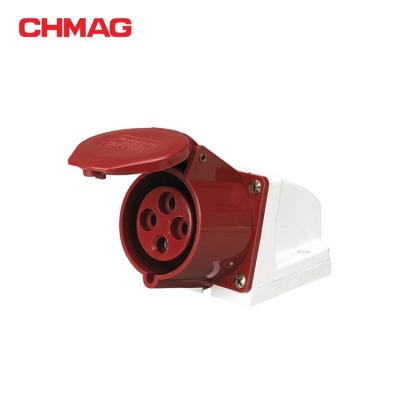 China Chmag 16A 32A 380-415V 4Pin Industrial Panel Socket 114 124 for sale