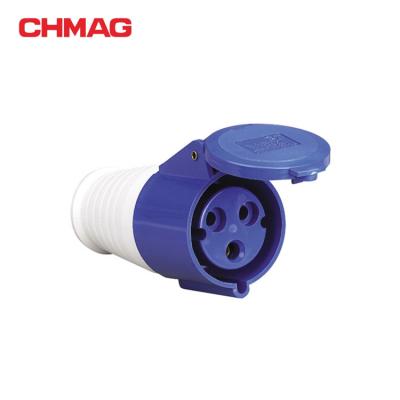 China IECCEE 32A Industrial Portable Connector 3poles 3pin IP44 Male And Female Industrial Plug And Socket for sale