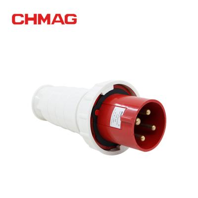 China Ip55 4 pin 125amp 20a 380v industrial waterproof industrial plug and socket for sale