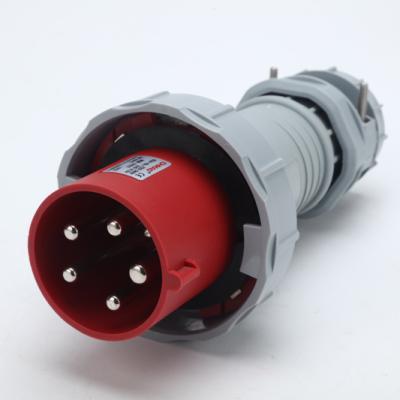 China Newest European 63a 125a 5p 220v 380v 415v industrial power sockets and outlets for sale