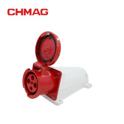 China Industrial 63A 125A, 3Pin 4Pin 5Pin, 220V 380V 415V, Industrial IP67 IP65 Female Socket Plug Socket for sale