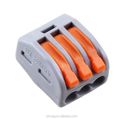 China Other W 3pin 222 series quick connector plastic plug-in type electrical wire connector 413-A 413-C for sale