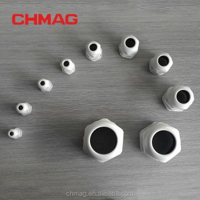 China IP68 pg9 nylon cable gland PG thread waterproof MG nylon wire glands cable brass for sale