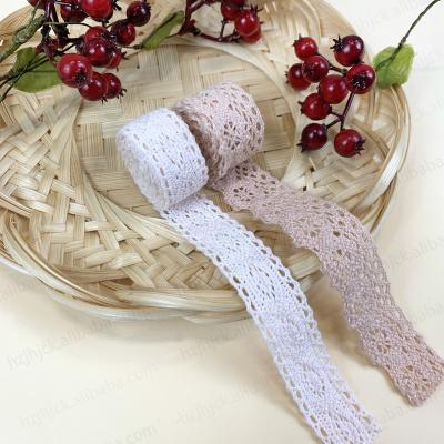 China Customized Viable High Quality Customized French White Trim Mesh Trimming Flower Embroidered African Guipure Lace Ribbon Polyester Wholesale for sale