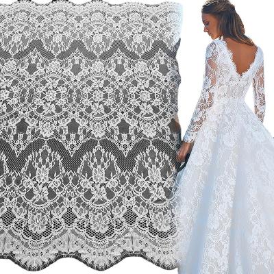 China New design high quality luxury white bridal wedding dress handmade beautiful lace up fabric with sequins for women wedding bridal dress for sale