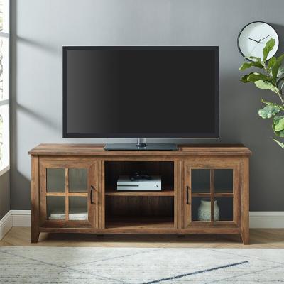 China Adjustable Brown TV Stand Storage Cabinet (Height) Modern Living Room Furniture Wall Wooden Console for sale