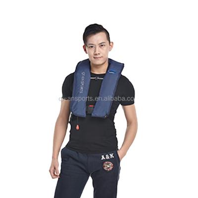 China Oxford Cloth Vest CE Certified ISO 12402 Harness Inflatable Life Safety Vest 150N Marine Approved Life Safety Swimming And Surfing For Adults for sale