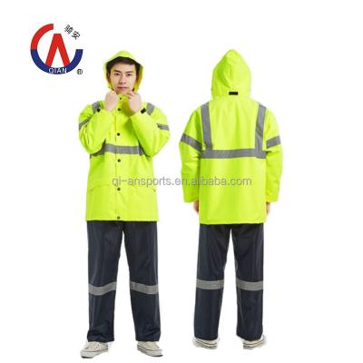 China water proof & wind proof & QA-2103 Rain Proof Waterproof Clothing Waterproof Thermal Suit, High Visibility at Night Security/Security Suit with Reflective Stripe for Jacket/Pants for sale