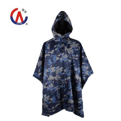 China High Quality Military Camouflage Polyester Adult Rain Poncho Foldable Outdoor - Hiking Climbing Camping Climbing Fishing… for sale