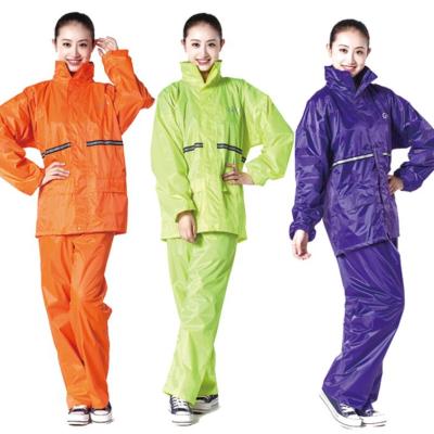 China Polyester Polyester Rain Suit Women's Raincoat With Pants QA-1502 for sale