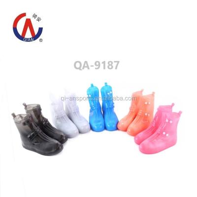 China Outdoor Waterproof Personal Protective Shoe Cover Rain Boot QA-9187/9186 - 100% PVC Rain Shoe Covers Rain Cover Boots for sale