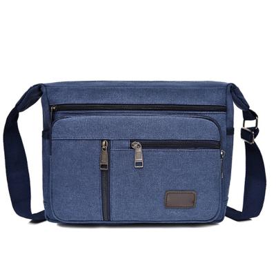 China 2021 New Leisure Designer Blue Canvas Single Strap Sling Bags Handbags Women Cross - Body Messenger Bag Shoulder for sale