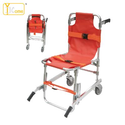 China YKI007 medical hospital bed aluminum alloy folding stair stretcher/foldable fire escape stair stretcher for sale