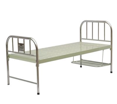 China Hospital bed medical supplies single crank function manual hospital bed with shoes shelf for sale