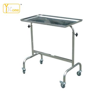 China Contemporary Stainless Steel Medical Instrument Surgical Hydraulic Mechanical Trolley Mayo Hospital Table In Operating Room For Sale for sale