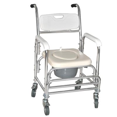 China Stainless Steel Most Easy Shower Commode Chair For Patient And Elder In Toilet for sale