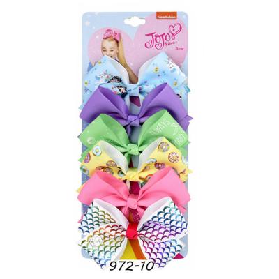 China Crow's Feet Designs Hair Bow Clip JOJO Lead Free Nickel Free Custom Hair Clips For Young Girls for sale