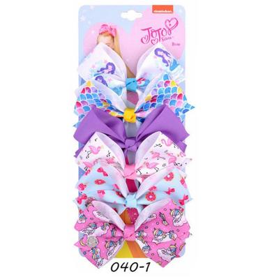 China New Jojo Siwa 5 Inch Lead Free Nickel Free Children's Party Hair Clips Clip Hair Bow for sale