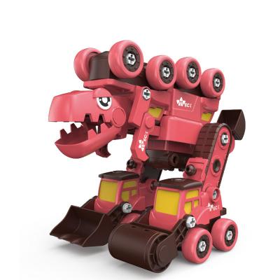 China Improve Robotic Children's Hand-eye Coordination New Arrival Plastic Disassemble Dinosaur Transformer Toy China for sale