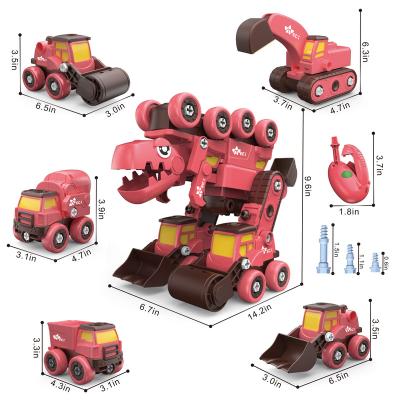 China Improve Children's Hand-eye Coordination Transformation Wholesale Take Apart Dinosaur Toy With Drill for sale