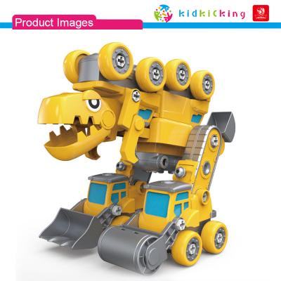 China Improve Children's Hand-Eye Coordination Top Fashion Children Set Transformer With Light In China Disassemble Dinosaur Toy for sale