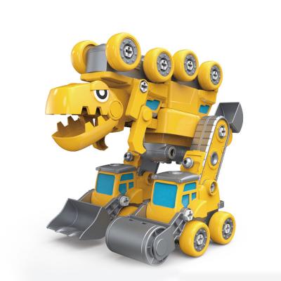 China New Product Car Assembly Assembling Truck With Light Music Dinosaur Transformer Toy China 17.8x30.6x24cm for sale