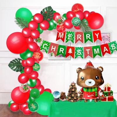 China Decorate Christmas Balloon Party Decoration Balloon Stage Latex Christmas Balloon Chain Costume for sale