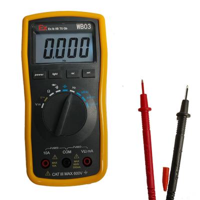 China WB03 bench multimeter lcd display digital meter multimeter Explosion-proof digital multimeter accurate WB03 for sale