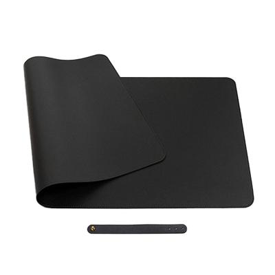 China Multifunctional Office Desk Organizer Pad Ultra Thin Leather Waterproof Mouse Pad PU Desk Writing Dual-Use Mat for Office for sale