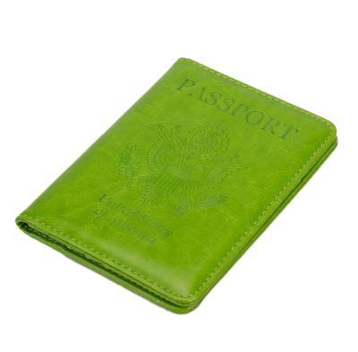 China Travel Waterproof Customized Rfid Passport Leather Cover Cards Passenger Airline Tickets Passport Leather Holder for sale