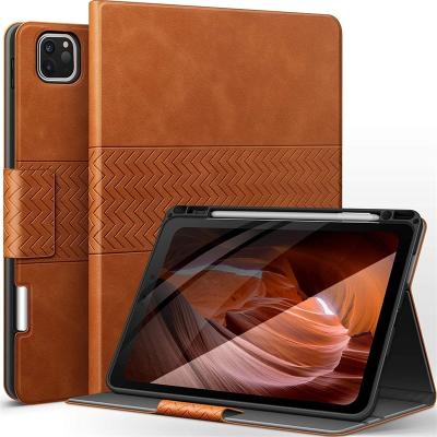 China 2020 Hot Selling High PU Leather Tablet Case Protectors For iPad Pro 11 Case With Pencil Holder for sale