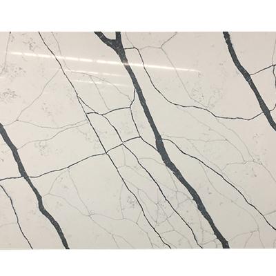 China China Factory Durable Low Cost Quartz Slabs Solid Surface Calacatta Vanity Polished Quartz With NSF Certificate for sale