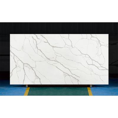 China China Calacatta Series Durable Wholesale Laza Navo Artificial White Quartz Slabs For Kitchen Benchtop for sale