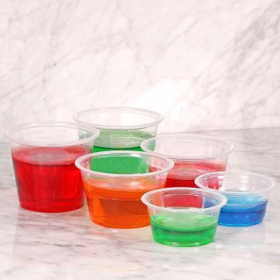 China 1.5oz Yogurt Plastic Yogurt Cups With Lids Sauce And Lid Jam Pudding Jelly PP Disposable Plastic Cup for sale