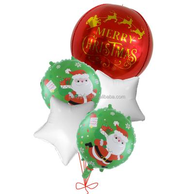 China Gift Toy 4D globos helium material high quality foil balloon decoration Merry Christmas balloon for sale