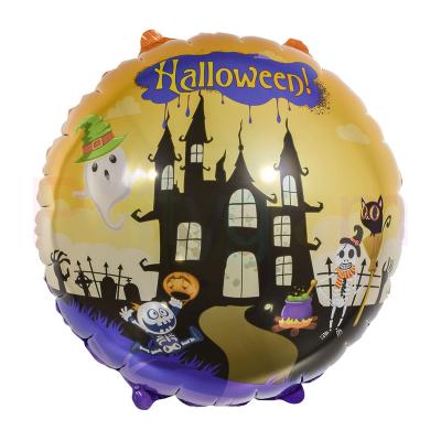 China Round Gift Toy Toy New Product For Decoration 18 Inch Halloween Decoration Foil Helium Balloon for sale