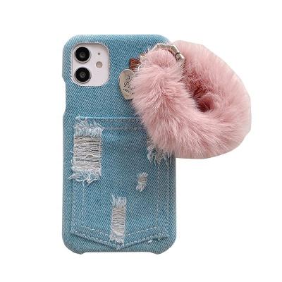 China Shockproof 3D Girls Phone Cases For iPhone 7 8 Max Furry 12 13 Pro 11 Case 2021 Women Cell Phone Cover for sale