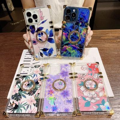 China Luxury Floral Anti-drop Phone Cases for iphone 13 pro 13 12 pro 11 max women cell phone case for sale