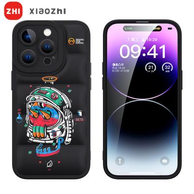 China Protect 3D Mobile Phone Cotton TPU Phone Case Down Jacket Candy Color Down Jacket Phone Case For Iphone 14 13 12 pro X max Xr Xs 8 plus phone cover for sale