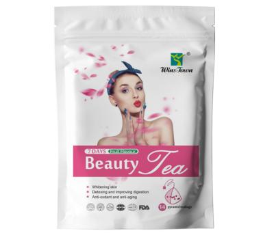 China Loose Tea Private Label 7 Days Beauty Tea Skin Smoothing Whiten Body Beauty Tea for sale