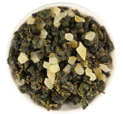 China Loose Tea Tieguanyin Oolong Tea With Peach Blended Flavored Oolong Tea Slimming Tea for sale