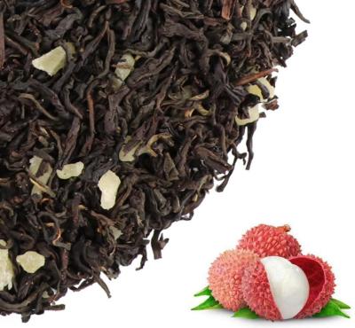 China New Arrival Loose Tea Chinese Mixed In Loose Lychee Fruits Flavored Black Tea for sale