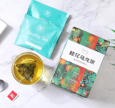 China NO--Preservatives Osmanthus Oolong Tea Bag Gift Box Scented Milk Tea Tea Customized Raw Materials for sale