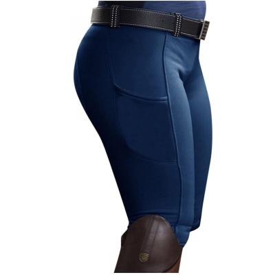 China High Elasticity EuroSeat Breeches High Waist Platinum Brooklyn Riding Pants For Women for sale