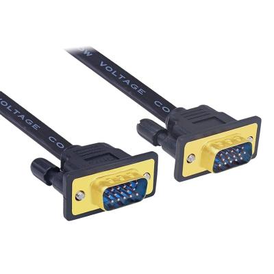 China Male To China Supplier VGA Flat Cable Male Computer CCTV Monitor 1920p 1080p 1.5m 3m VGA Cable 1.5m for sale