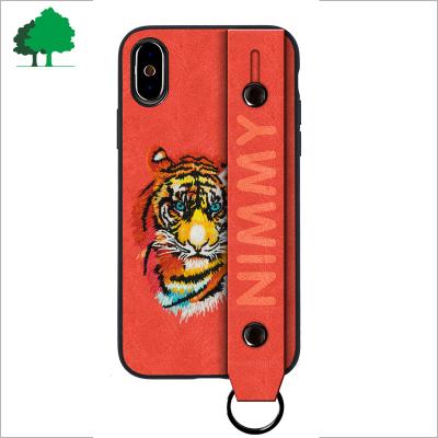 China TPU Phone Case With Embroidery Nimmy Chinese Brand Cat Embroidery Mobile Phone Case TPU+PC Phone Case The Beautiful for sale