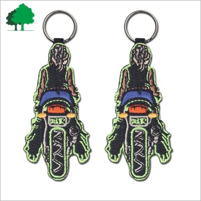 China Factory Direct Embroidery Custom High Quality Cheap Keychains Eco Friendly for sale