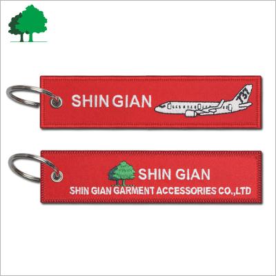 China Factory Direct OEM Custom Logo Wholesale High Quality Cheap Embroidered Key Chain Gifts 130*28mm for sale